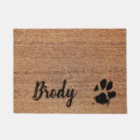 Woof Personalized Dog Doormat, dog mat, pet mat, food bowl mat, custom, dog  decor, dog placemat, paw printed, floor mat -gfy83166527S