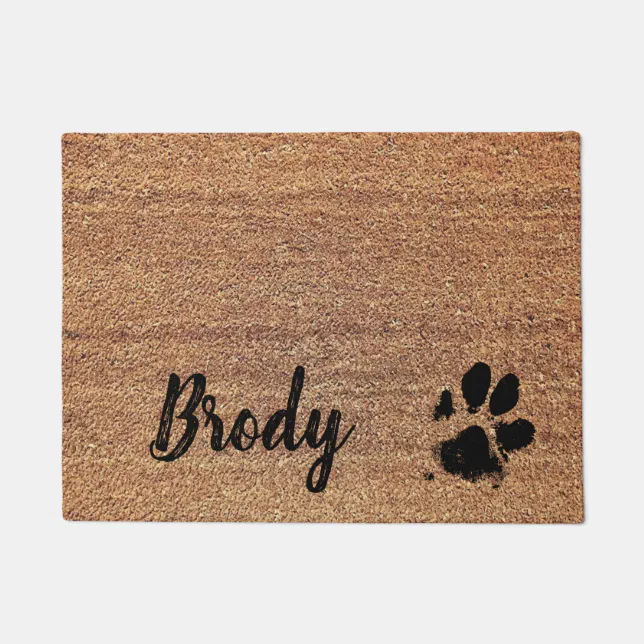 Personalized Extra Large Dog Placemat Doormat Zazzle