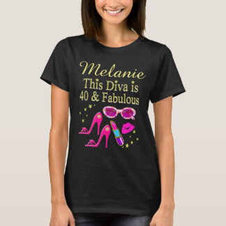 PERSONALIZED FABULOUS 40TH BIRTHDAY T SHIRT