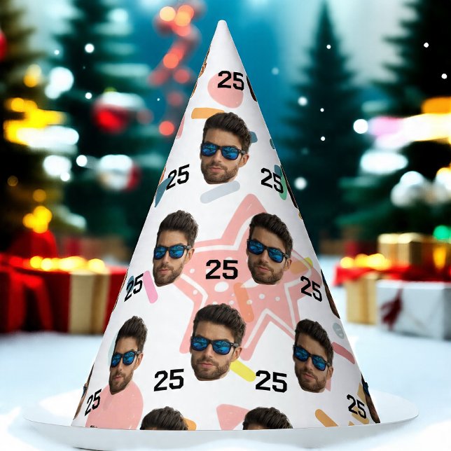 Personalized Face 20th 30th 40th 50th Birthday Party Hat (Creator Uploaded)