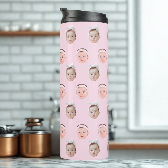 Personalized Face 2 Photos, Custom Face, Dad Mom  Thermal Tumbler (Creator Uploaded)