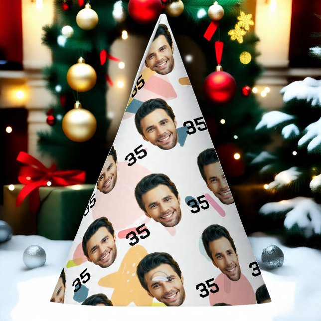 Personalized Face 30th 40th 50th 60th Birthday Party Hat (Creator Uploaded)