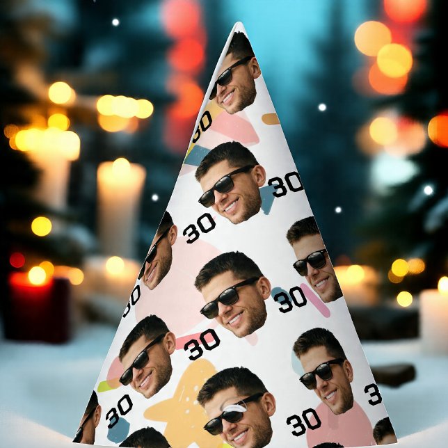Personalized Face 30th 40th 50th 60th Birthday Party Hat (Creator Uploaded)