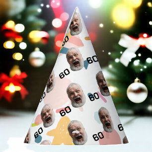 Personalized Face 30th 40th 50th 60th Birthday Party Hat