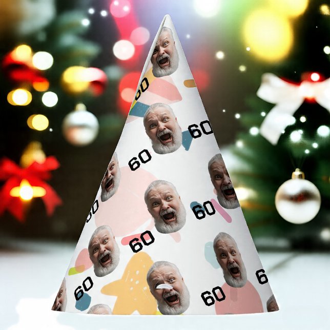 Personalized Face 30th 40th 50th 60th Birthday Party Hat (Creator Uploaded)