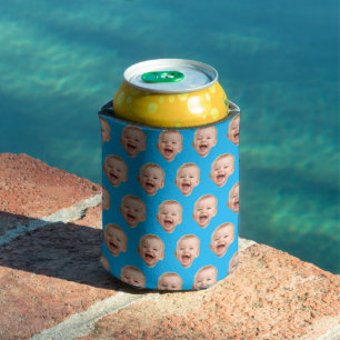 Personalized Face Birthday Favors Bachelor Party C Can Cooler