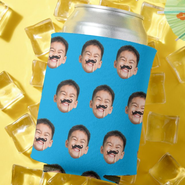 Personalized Face Birthday Favors Bachelor Party Can Cooler (Creator Uploaded)