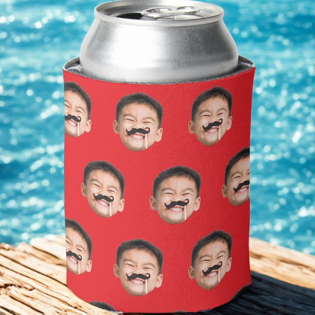 Personalized Face Birthday Favors Bachelor Party  Can Cooler (Creator Uploaded)