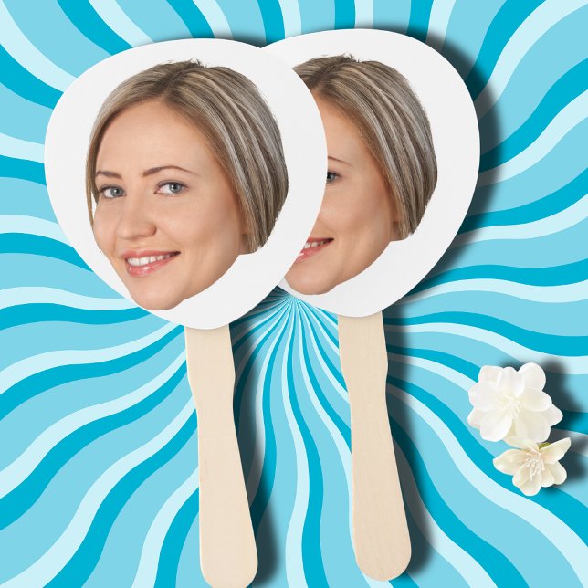 Personalized Face Birthday Favors Bachelor Party Hand Fan (Creator Uploaded)