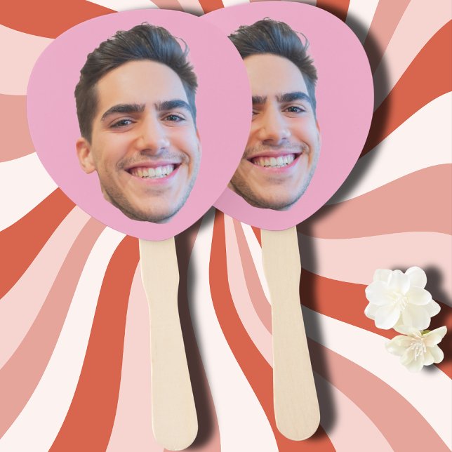 Personalized Face Birthday Favors Bachelor Party Hand Fan (Creator Uploaded)