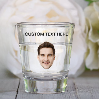 Personalized Face Birthday Party Favor Custom Text Shot Glass