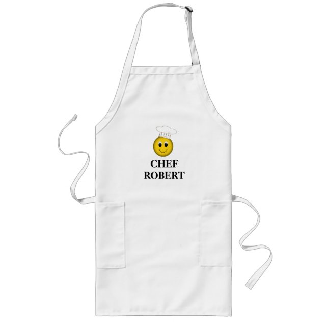 Personalized Face Chef Long Apron (Front)