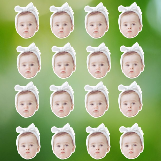 personalized face confetti photo confetti birthday sticker (Creator Uploaded)