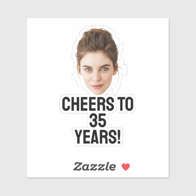 Personalized Face Custom Birthday Party Favors Sticker