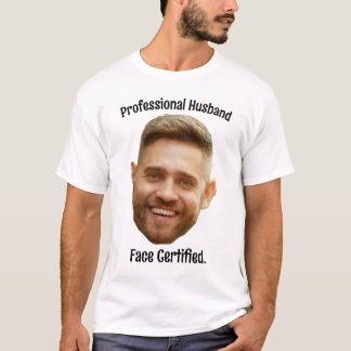 Personalized Face Custom Photo Funny Couple Him T-Shirt