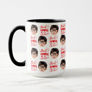 Personalized Face Kids Photo For Mom, Christmas Mug