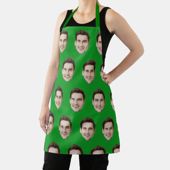 Personalized Face Kitchen Custom Picture Chef Gift Apron (Insitu)