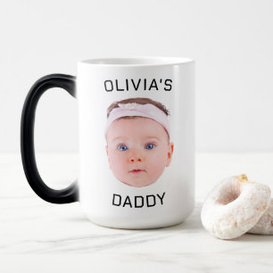 Personalized Face Mug, Custom Baby Mug, Dad Gift Color Morph Mug