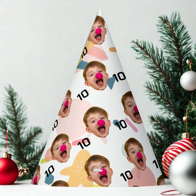 Personalized Face Photo Birthday Party Hat (Creator Uploaded)