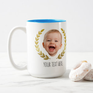 Personalized Face Photo Funny Two-Tone Coffee Mug