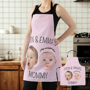 Personalized Face Photo Kids, Mother's Day Gift Apron