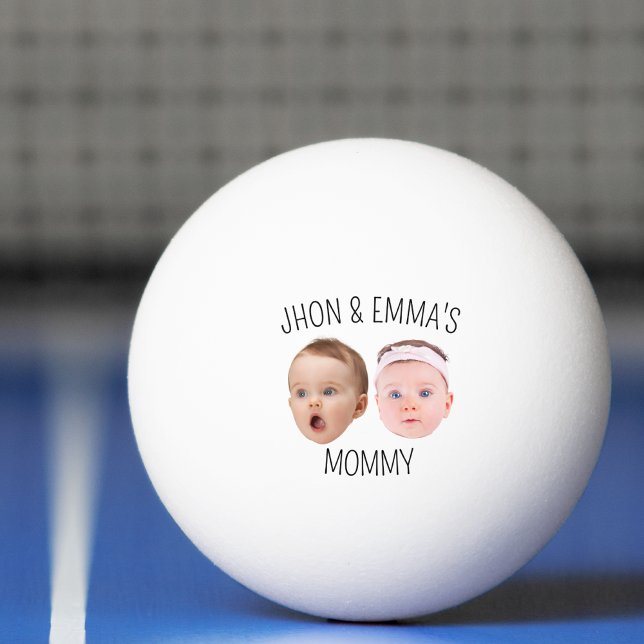 Personalized Face Photo Kids, Mother's Day Gift Ping Pong Ball (Creator Uploaded)