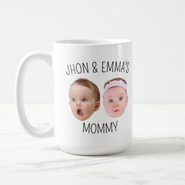 Personalized Face Photo Mug, Mother's Day Gift Coffee Mug (Left)
