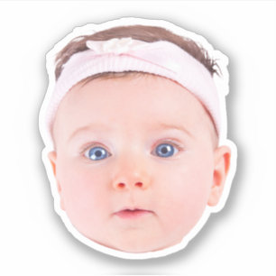 Personalized Face Photo Stickers, Custom Face  Sticker