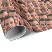 Personalized Face Picture Unique Photo Birthday Wrapping Paper (Roll Corner)