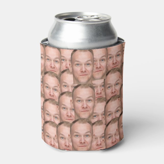Personalized Face Picture Unique Photo Can Cooler (Can Front)