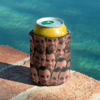 Personalized Face Picture Unique Photo Can Cooler