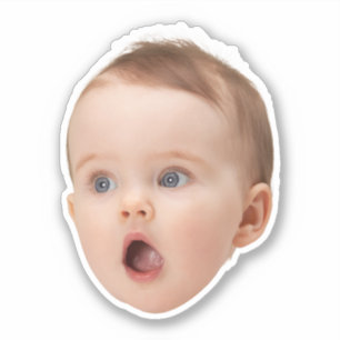 Personalized Face Stickers, Custom Face Photo Sticker