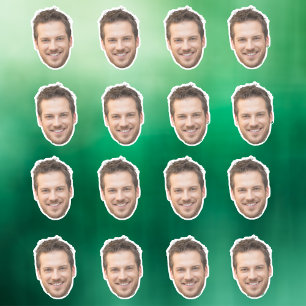 Personalized Face Stickers, Custom Face, Photo Sticker