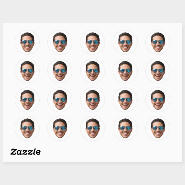 Personalized Face Stickers Photo Custom Face (Sheet)