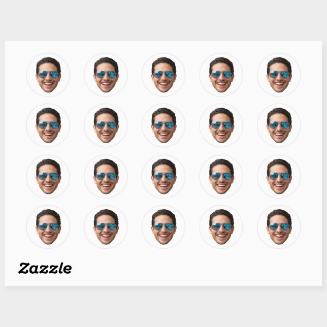 Personalized Face Stickers Photo Custom Face (Sheet)
