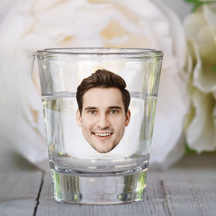 Personalized Face Wedding Birthday Party Favors Shot Glass