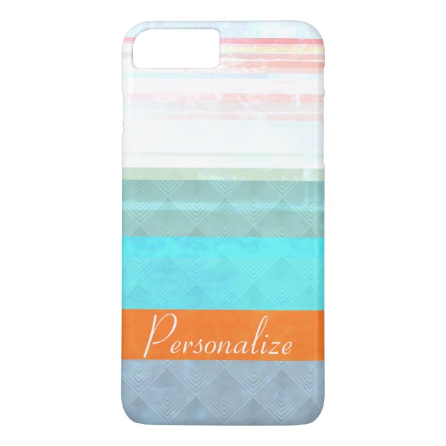 Personalized Faded & Weathered Stripes Case-Mate iPhone Case (Back)