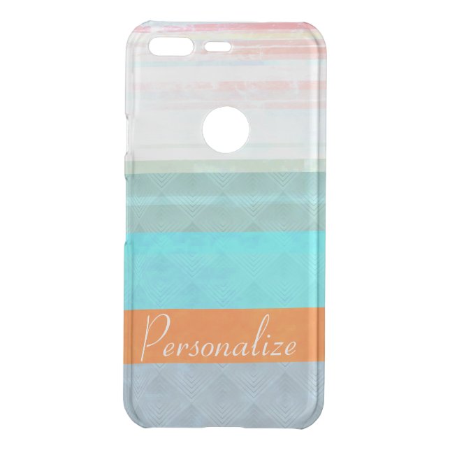 Personalized Faded & Weathered Stripes Uncommon Google Pixel Case (Back)