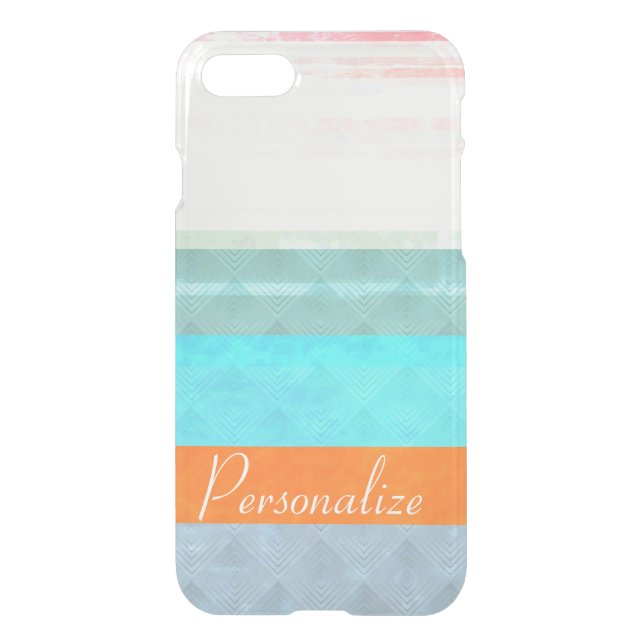 Personalized Faded & Weathered Stripes Uncommon iPhone Case (Back)
