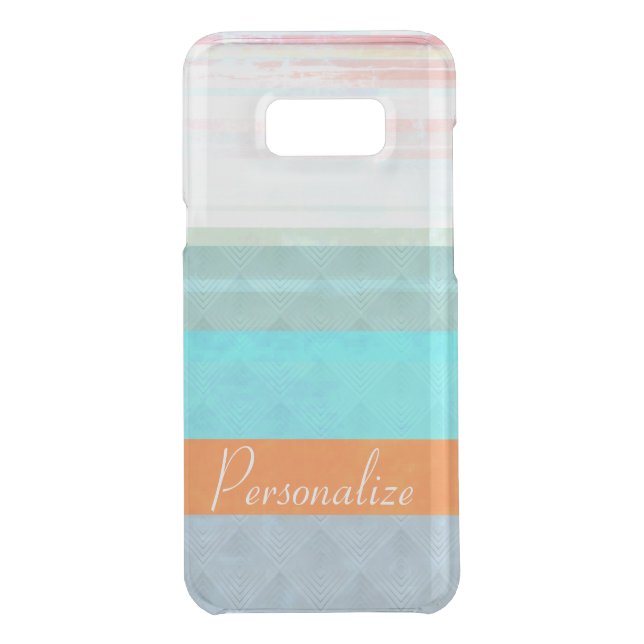 Personalized Faded & Weathered Stripes Uncommon Samsung Galaxy Case (Back)