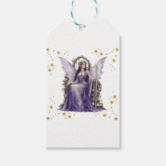 Personalized Fairy Angel 7th Birthday Party Napkin Gift Tags
