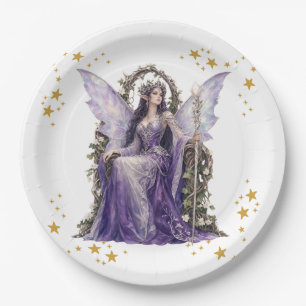 Personalized Fairy Angel 7th Birthday Party Napkin Paper Plates