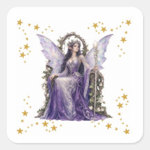 Personalized Fairy Angel 7th Birthday Party Napkin