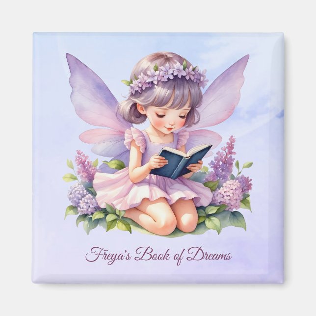 Personalized Fairy Art Freya Dreams Magnet (Front)