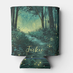 Personalized Fairy Forest Fantasy Art Can Cooler