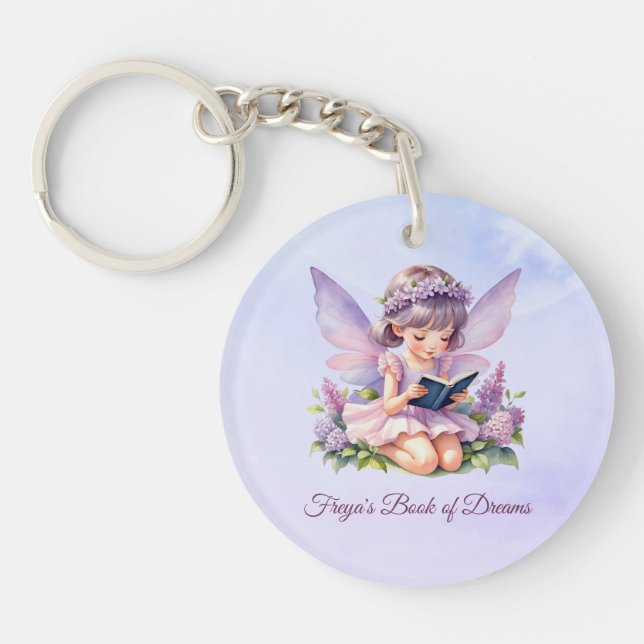 Personalized Fairy Freya Dream Reading Keychain (Front)