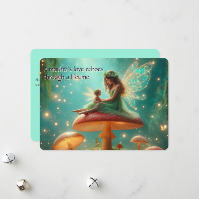 Personalized Fairy Mother’s Day Card  (Front/Back In Situ)