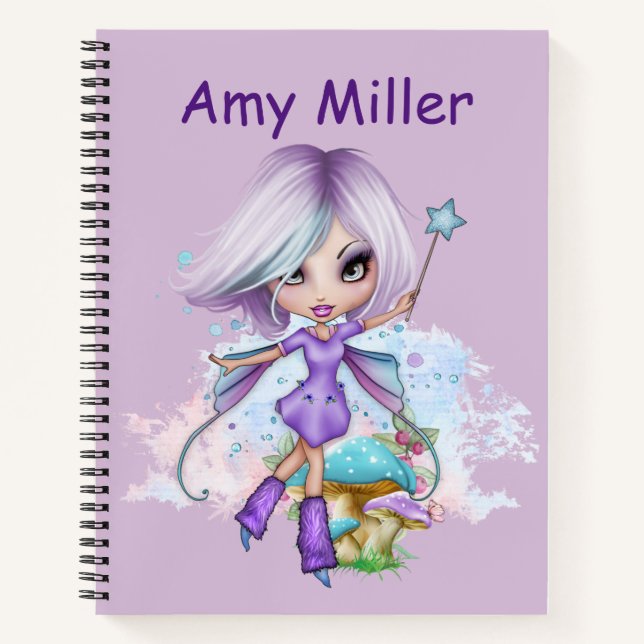 Personalized Fairy Sketch Notebook (Front)