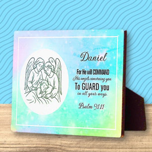 Personalized Faith Based Psalm Child Bedroom Plaque