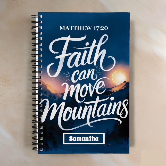 Personalized Faith Can Move Christian Journal (Creator Uploaded)
